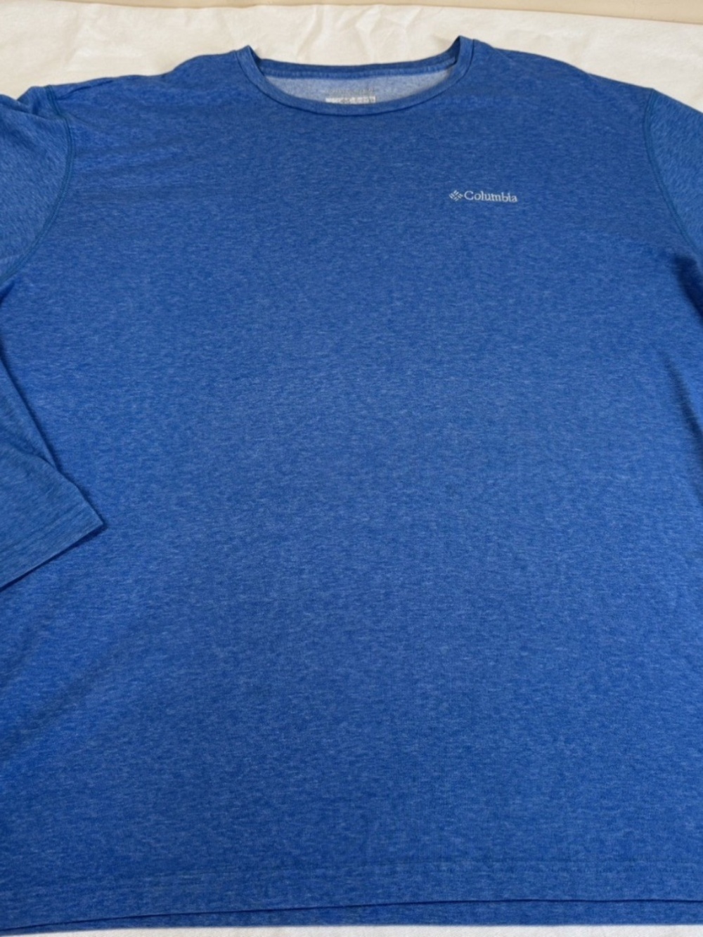 Men's Columbia Long Sleeve Tee Shirt Size 4X - Blue